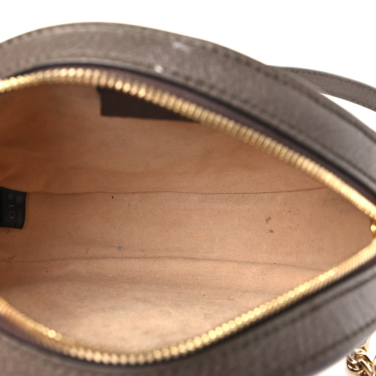 GG Supreme Monogram Web Mini Ophidia Round Shoulder Bag Brown product image 5, provided for visual reference and product