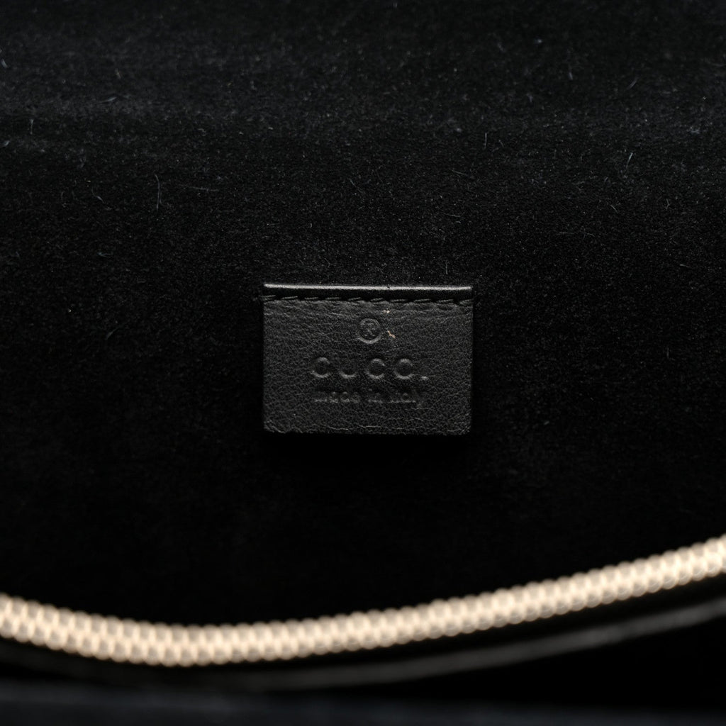 GG Supreme Monogram Medium Dionysus Shoulder Bag Black product image 7, provided for visual reference and product detail