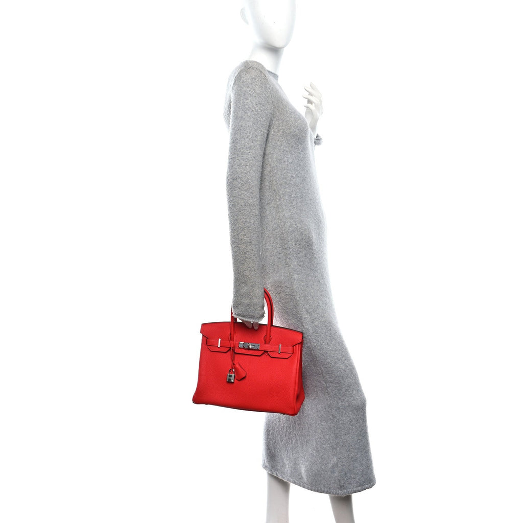 Togo Birkin 30 Rouge Radieux product image 2, provided for visual reference and product detail review