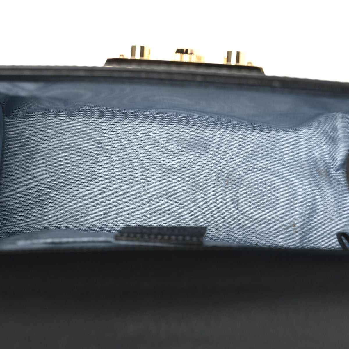 Grained Calfskin Bee Star Small Padlock Shoulder Bag Black product image 5, provided for visual reference and product detail