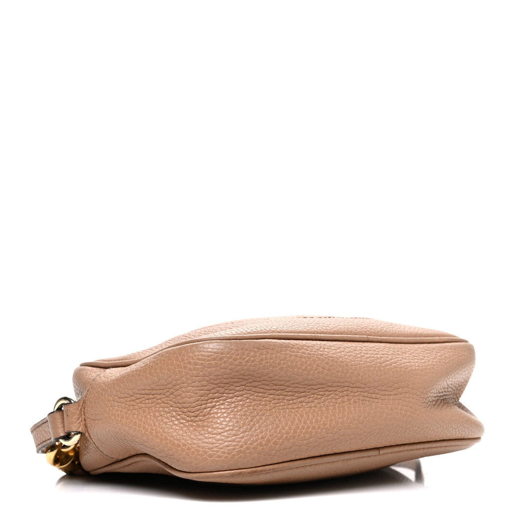 Pebbled Calfskin Small Soho Disco Bag Rose Beige product image 4, provided for visual reference and product detail review