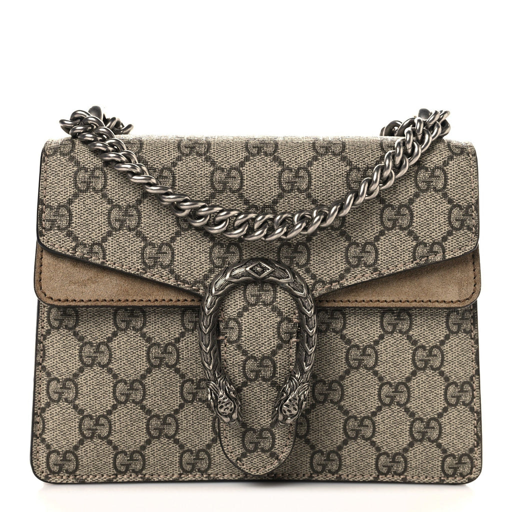 GG Supreme Monogram Mini Dionysus Shoulder Bag Taupe product image 1, provided for visual reference and product detail review