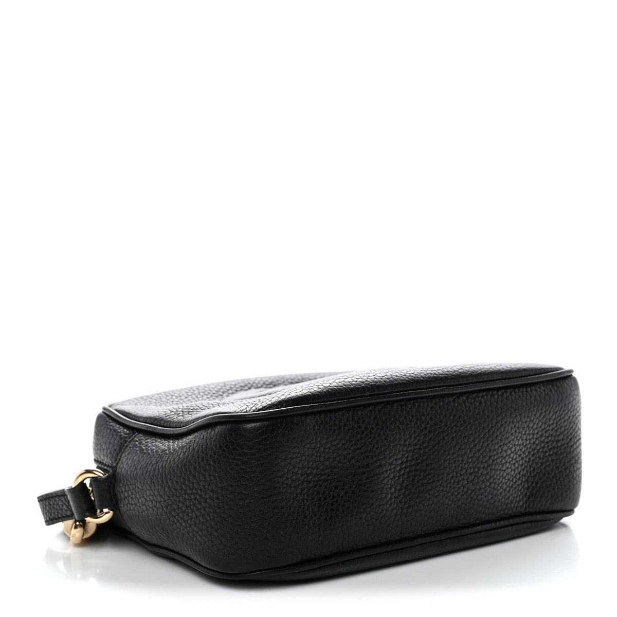 Pebbled Calfskin Small Soho Disco Bag Black product image 4, provided for visual reference and product detail review