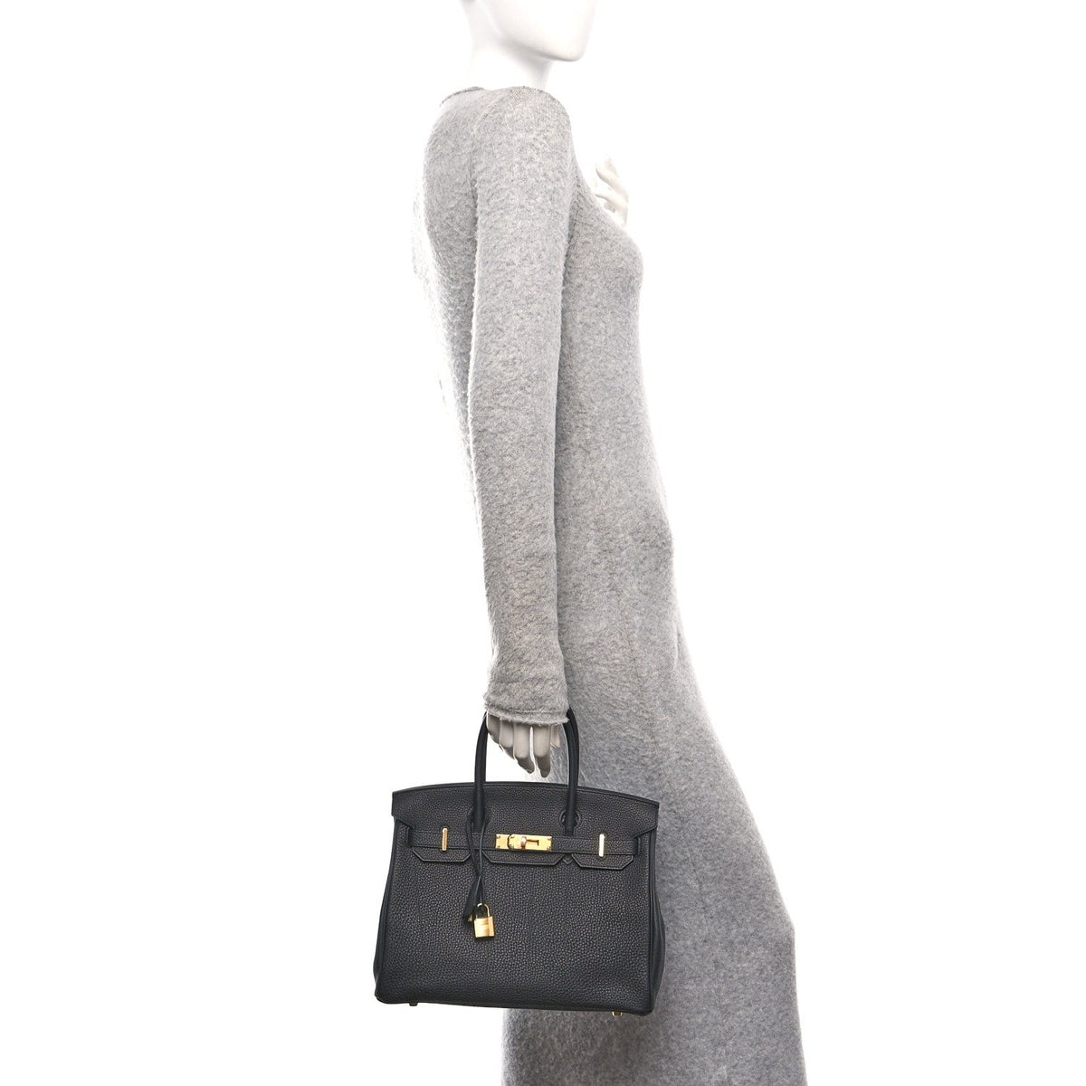 Togo Birkin 30 Black product image 2, provided for visual reference and product detail review