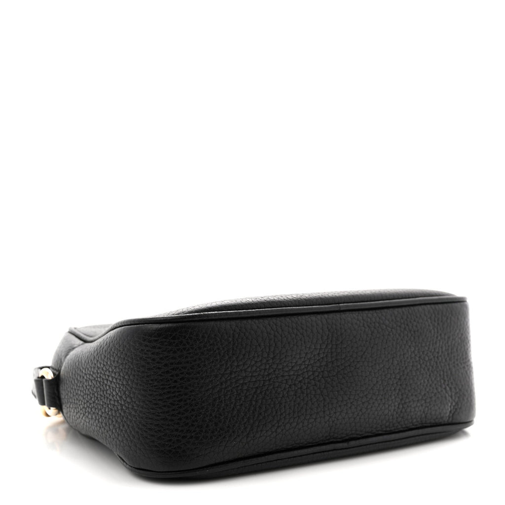 Pebbled Calfskin Small Soho Disco Bag Black product image 4, provided for visual reference and product detail review