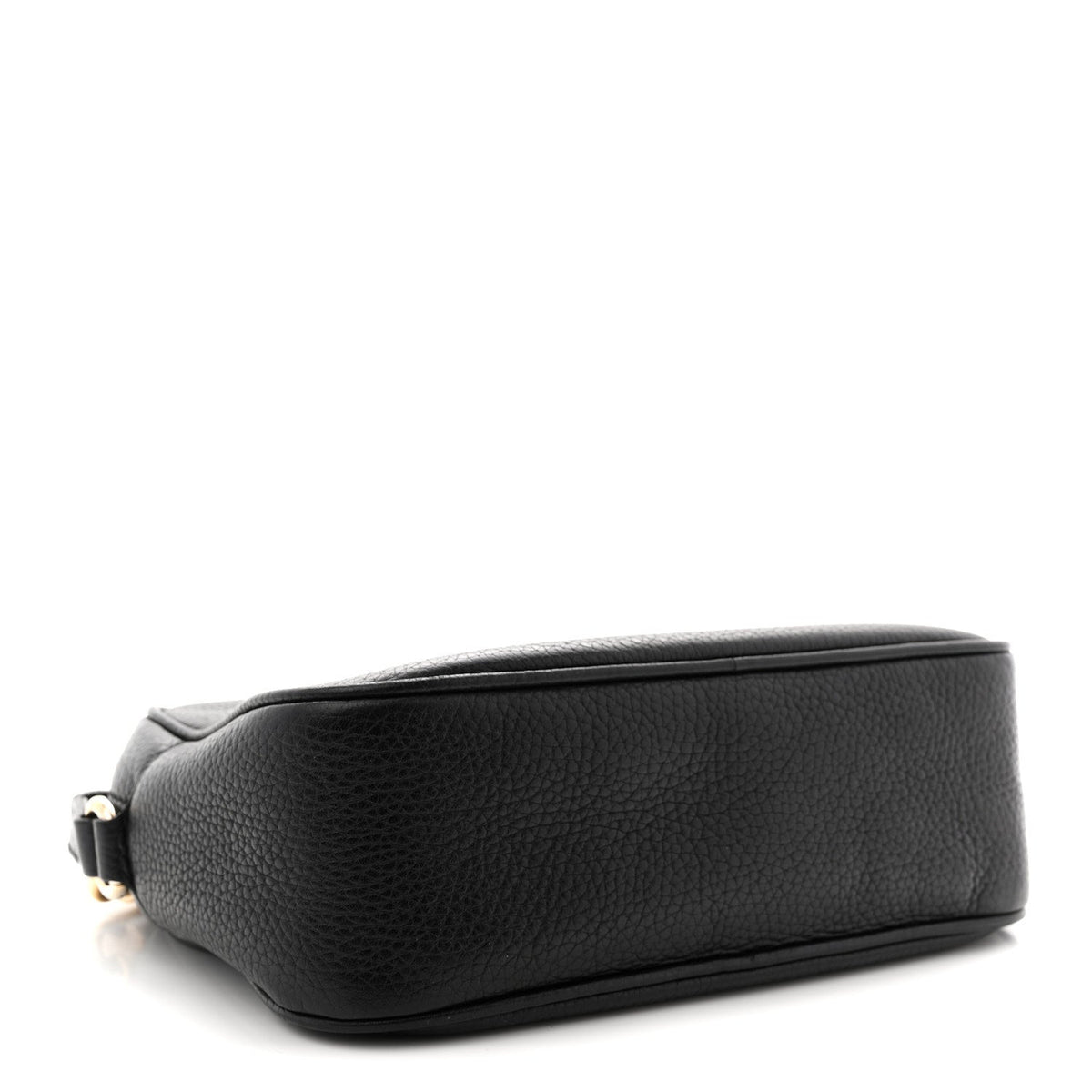 Pebbled Calfskin Small Soho Disco Bag Black product image 4, provided for visual reference and product detail review