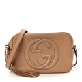 Pebbled Calfskin Small Soho Disco Bag Rose Beige product image 1, provided for visual reference and product detail review