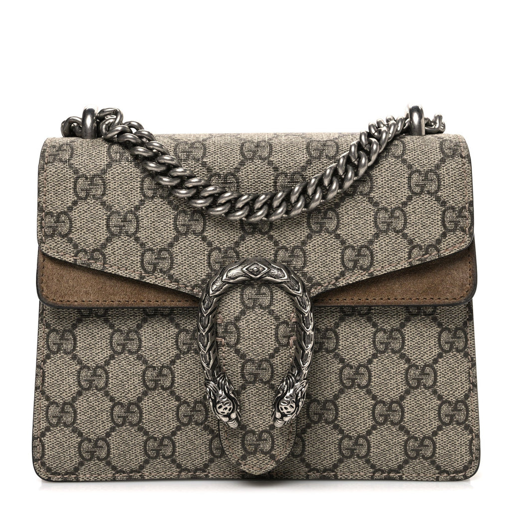 GG Supreme Monogram Mini Dionysus Shoulder Bag Taupe product image 1, provided for visual reference and product detail review
