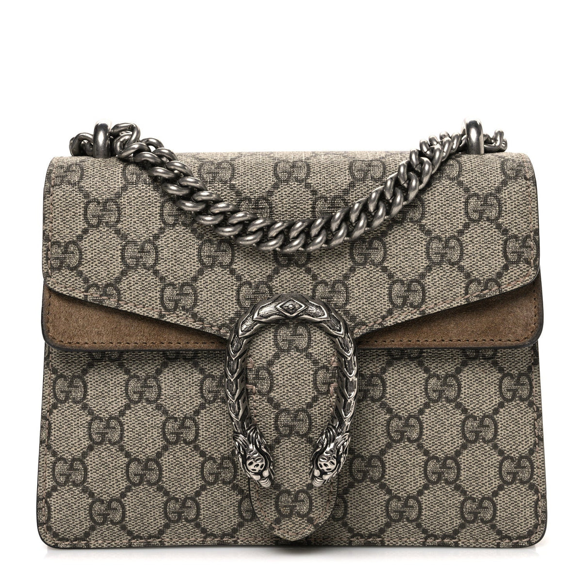 GG Supreme Monogram Mini Dionysus Shoulder Bag Taupe product image 1, provided for visual reference and product detail review