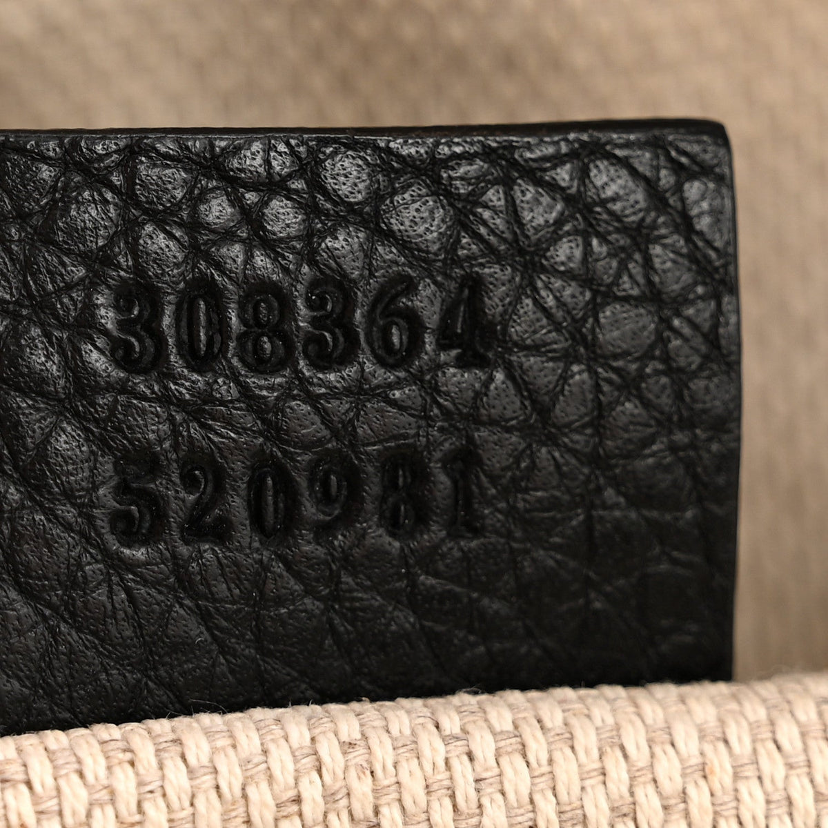 Pebbled Calfskin Small Soho Disco Bag Black product image 7, provided for visual reference and product detail review