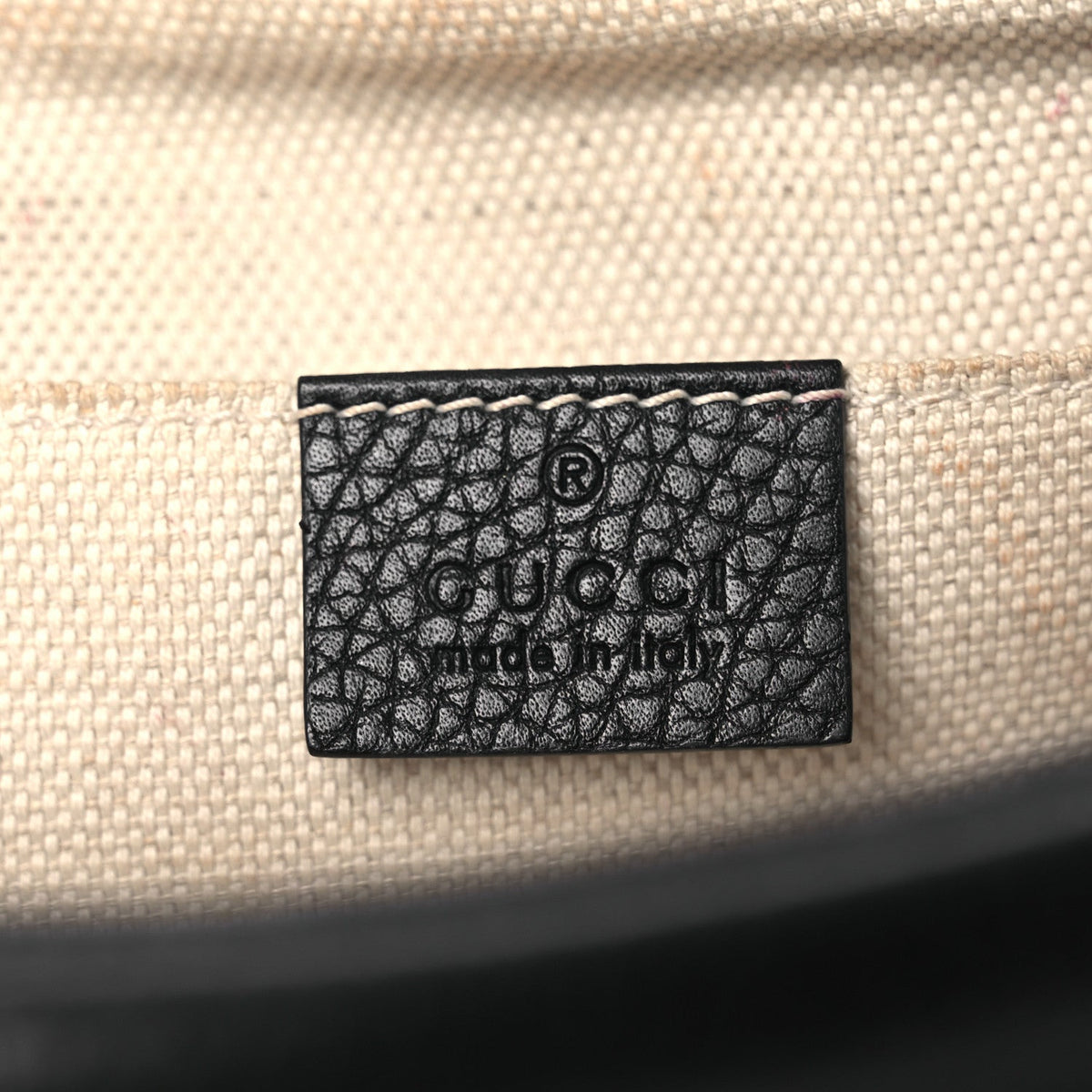 Pebbled Calfskin Small Soho Disco Bag Black product image 6, provided for visual reference and product detail review