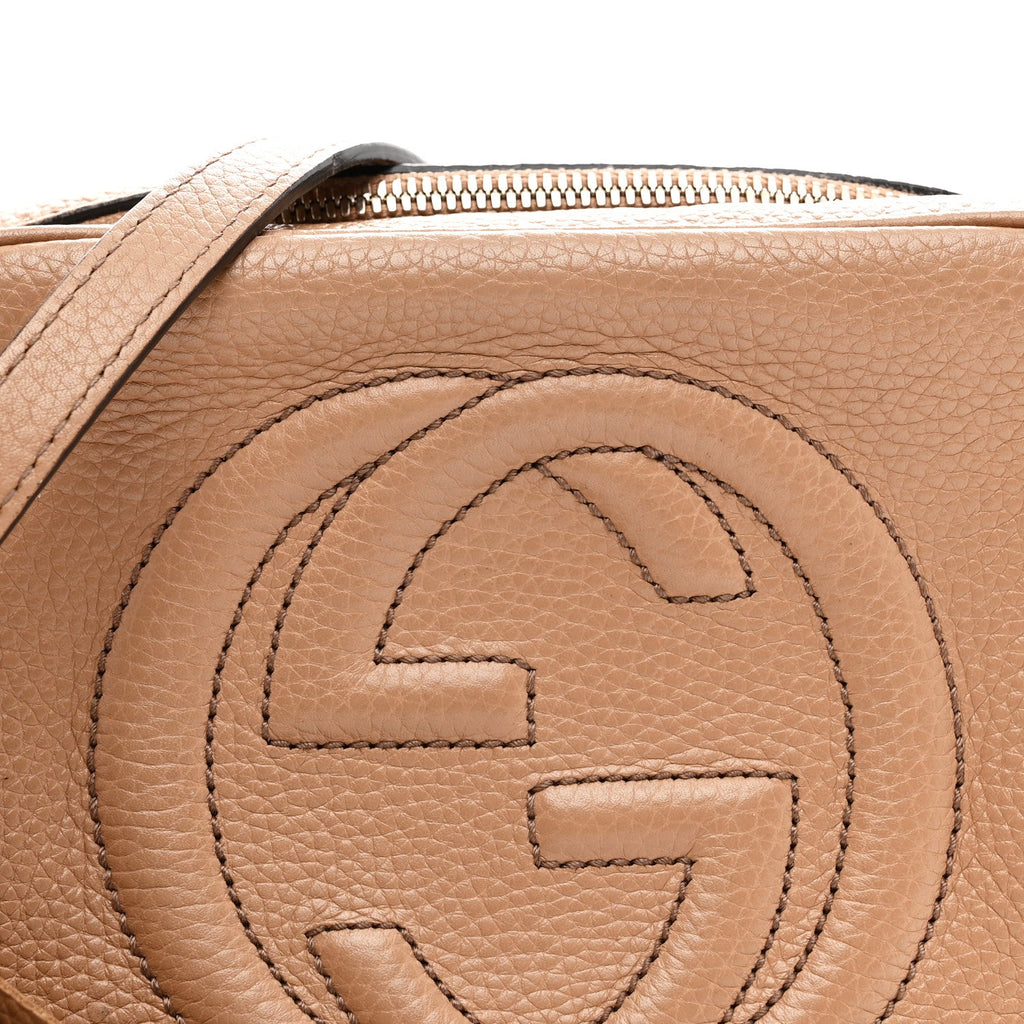 Pebbled Calfskin Small Soho Disco Bag Rose Beige product image 9, provided for visual reference and product detail review