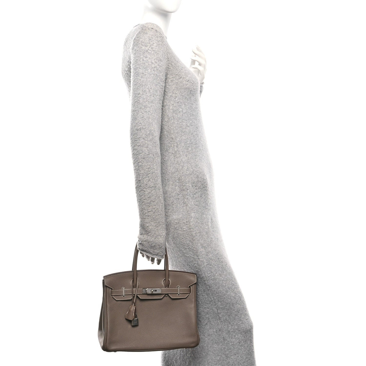 Togo Birkin 30 Etoupe product image 2, provided for visual reference and product detail review