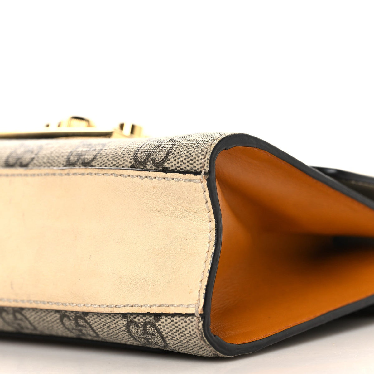 GG Supreme Monogram Calfskin Small Padlock Shoulder Bag Beige Mystic White Sun Oil product image 9, provided for visual