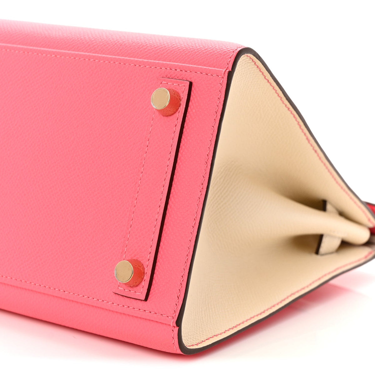 Epsom Horseshoe Birkin Sellier 25 Rose Azalee Nata product image 11, provided for visual reference and product detail review