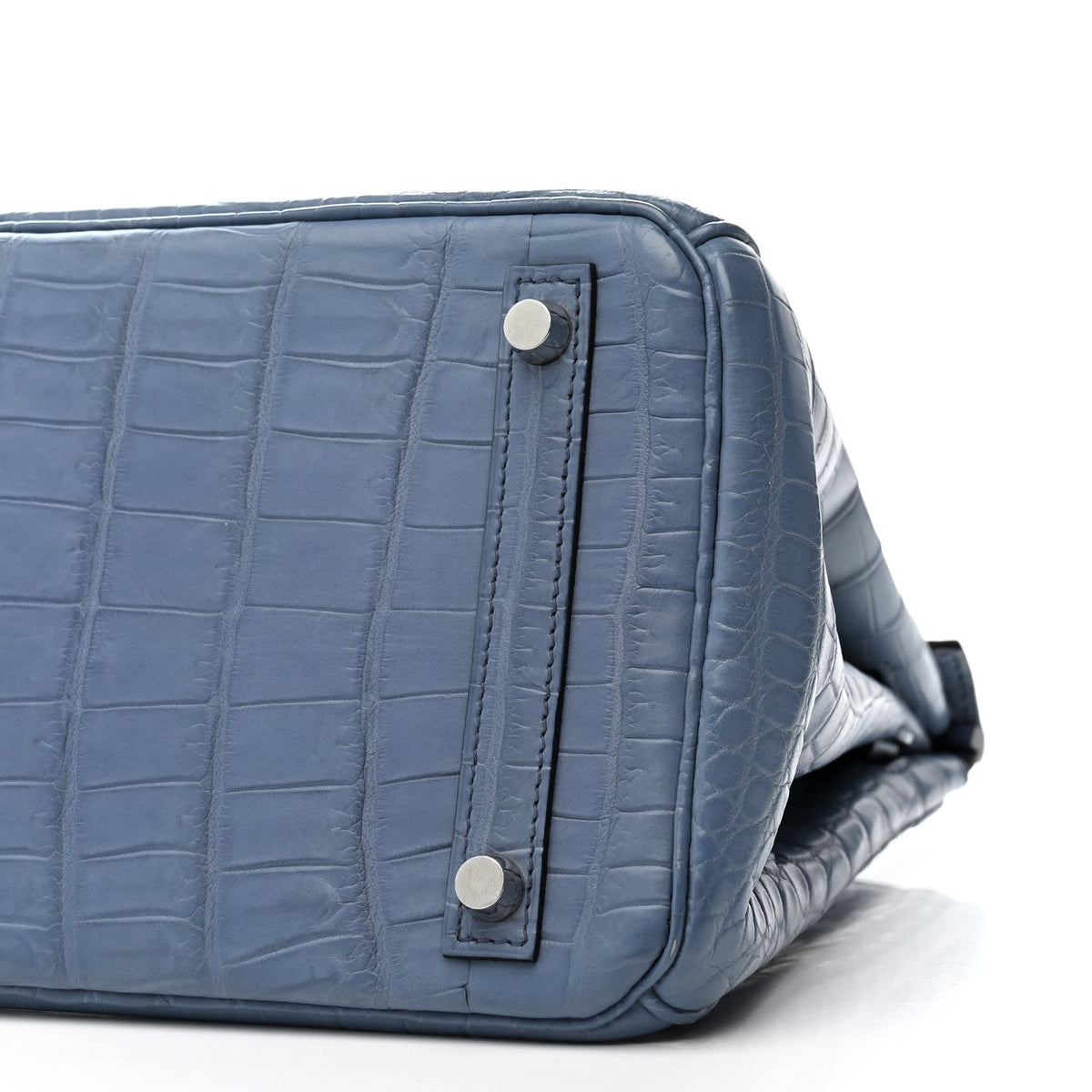 Matte Porosus Crocodile Birkin 30 Bleu Brighton product image 18, provided for visual reference and product detail review