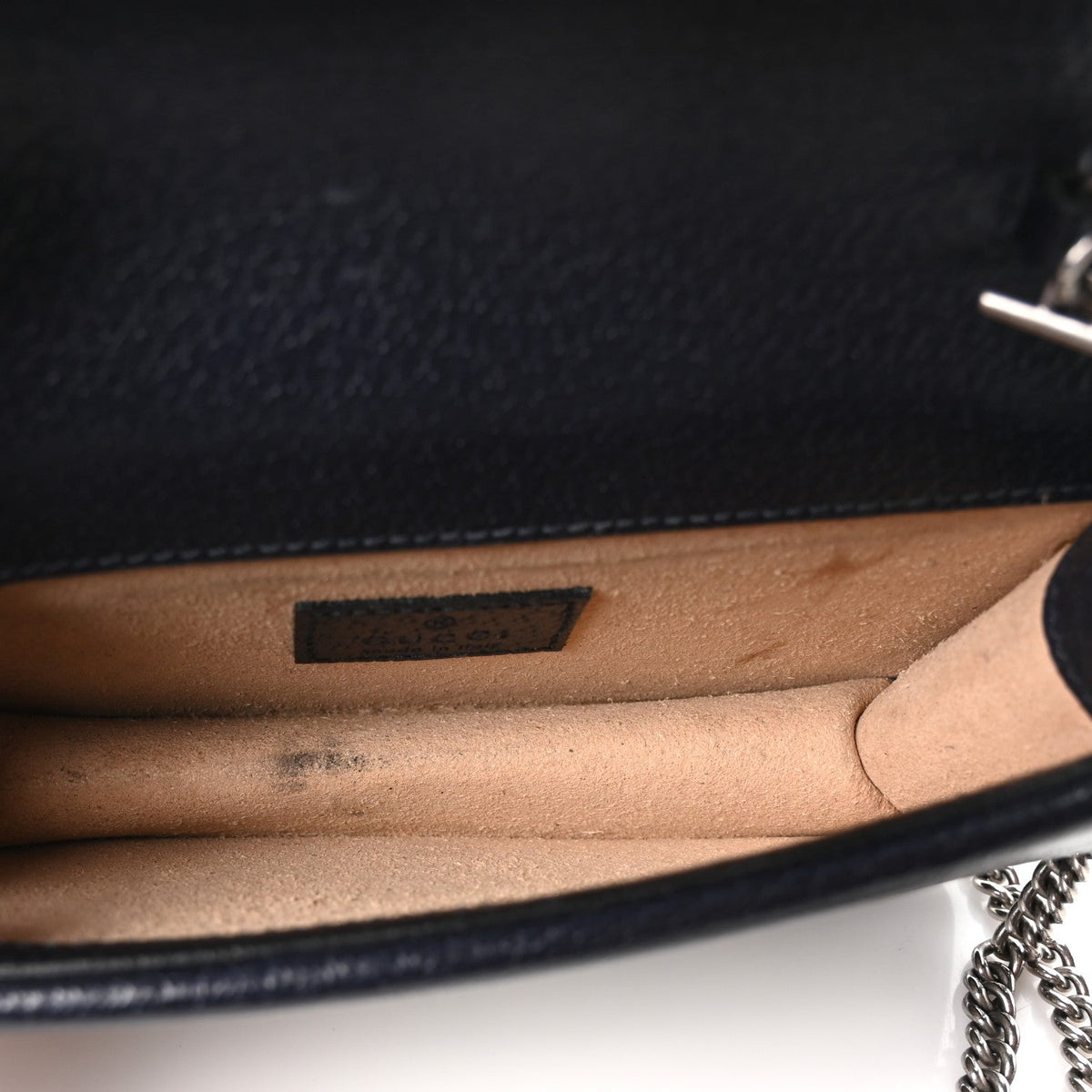 GG Supreme Monogram Textured Dollar Calfskin Super Mini Dionysus Shoulder Bag Beige Blue product image 9, provided for
