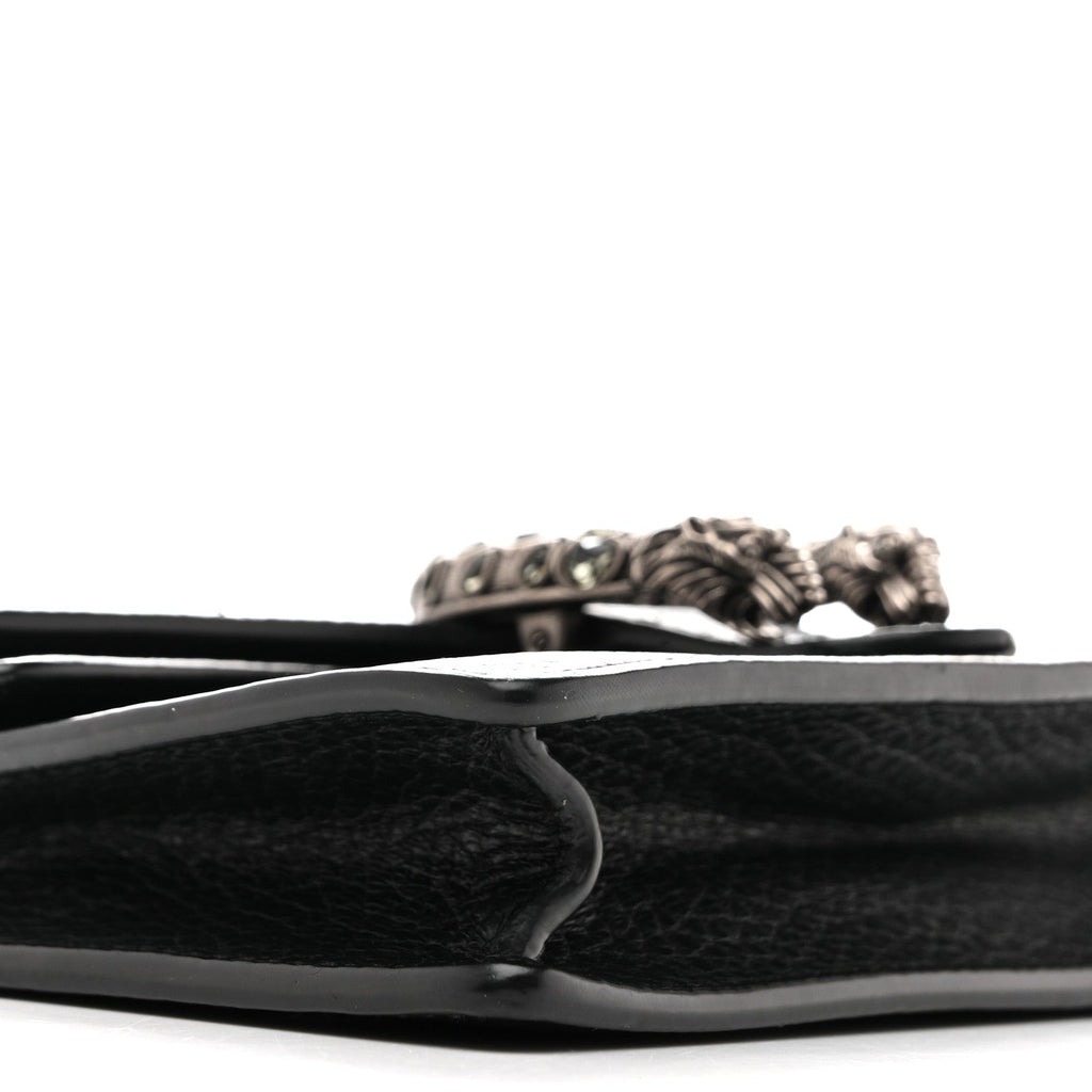 Dollar Calfskin Crystal Super Mini Dionysus Shoulder Bag Black product image 8, provided for visual reference and product