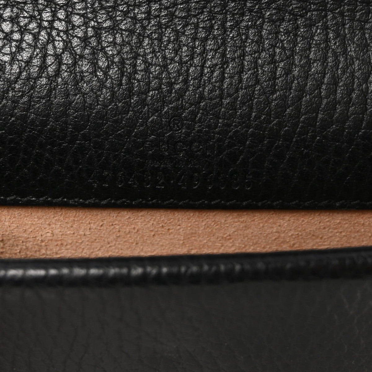 Calfskin Super Mini Dionysus Shoulder Bag Black product image 6, provided for visual reference and product detail review