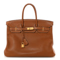 Taurillon Clemence BIRKIN 35 Gold product image 1, provided for visual reference and product detail review