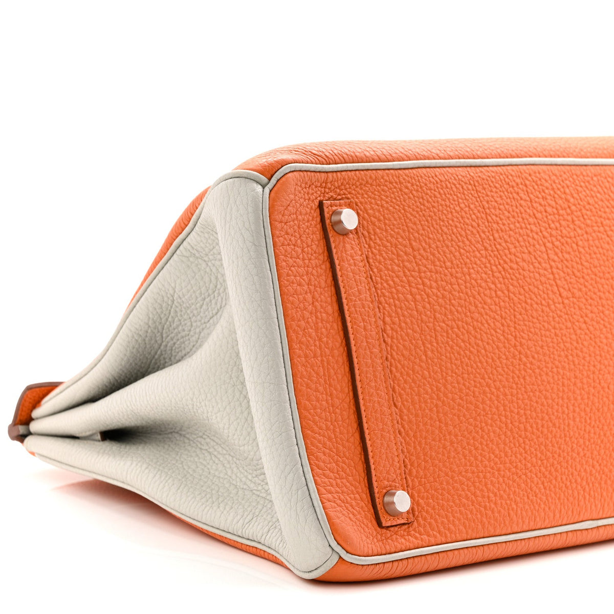 Togo Horseshoe Birkin 35 Orange Gris Perle product image 9, provided for visual reference and product detail review