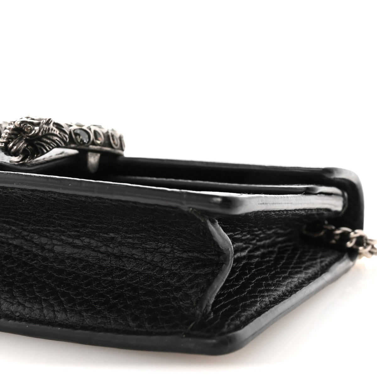 Calfskin Super Mini Dionysus Shoulder Bag Black product image 9, provided for visual reference and product detail review