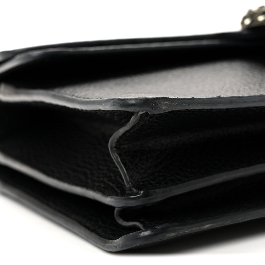 Pebbled Calfskin Small Dionysus Shoulder Bag Black product image 9, provided for visual reference and product detail review