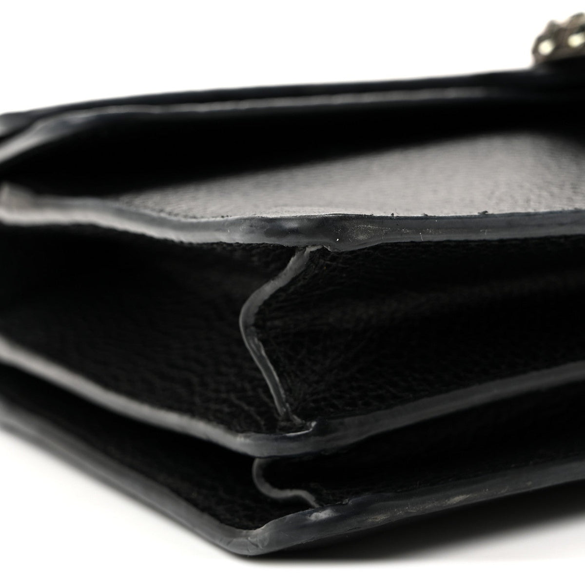 Pebbled Calfskin Small Dionysus Shoulder Bag Black product image 9, provided for visual reference and product detail review