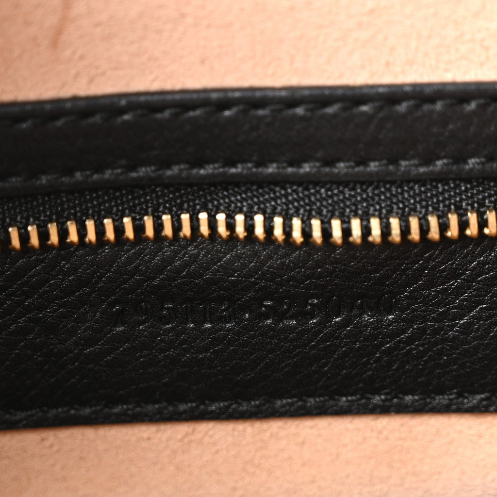 GG Supreme Monogram Medium Padlock Shoulder Bag Black product image 6, provided for visual reference and product detail