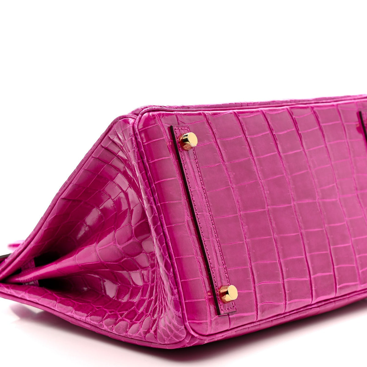 Shiny Niloticus Crocodile Birkin 30 Rose Scheherazade product image 9, provided for visual reference and product detail