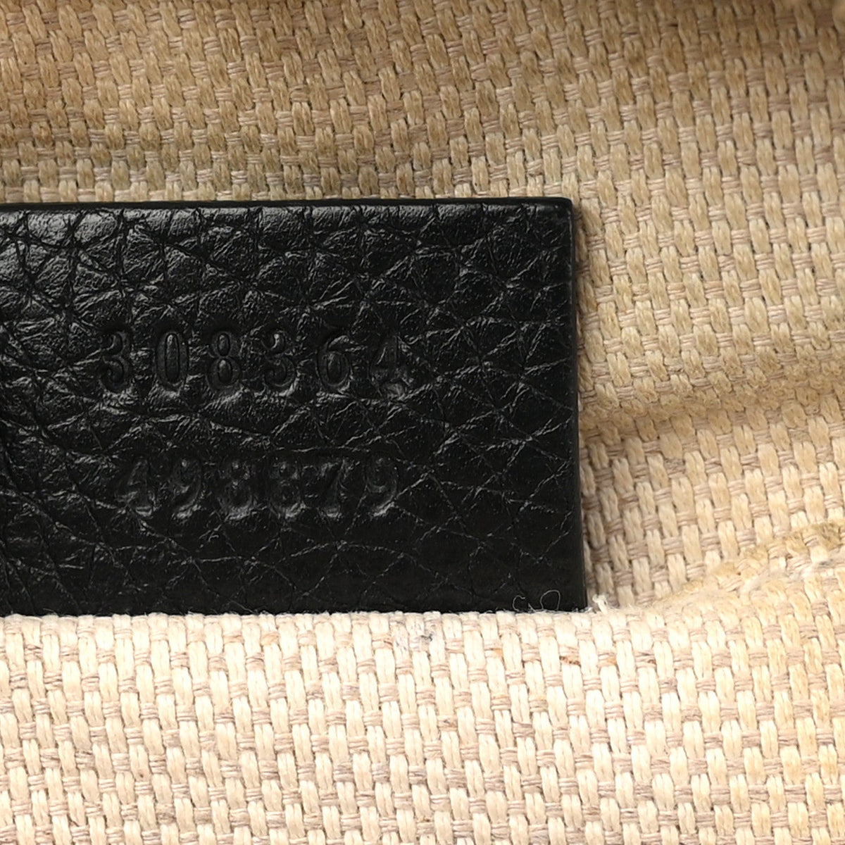 Pebbled Calfskin Small Soho Disco Bag Black product image 7, provided for visual reference and product detail review