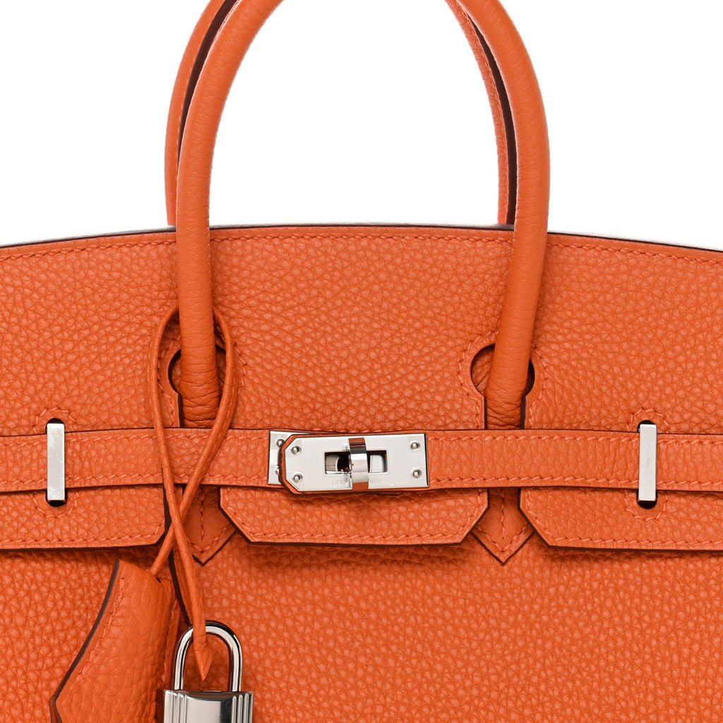 Togo Birkin 25 Orange product image 8, provided for visual reference and product detail review