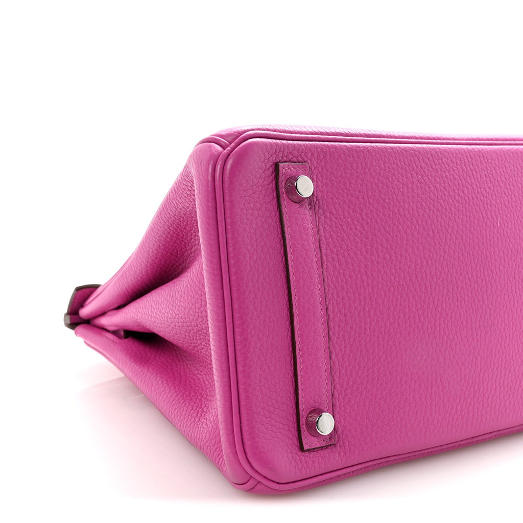Taurillon Clemence Birkin 30 Magnolia product image 9, provided for visual reference and product detail review