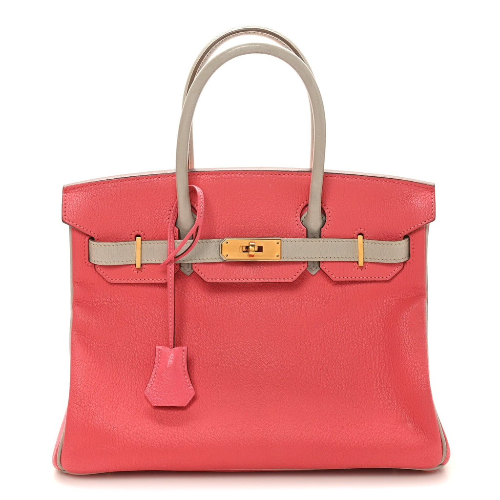 Chevre Mysore Horseshoe Birkin 30 Rose Lipstick Gris Perle product image 1, provided for visual reference and product detail