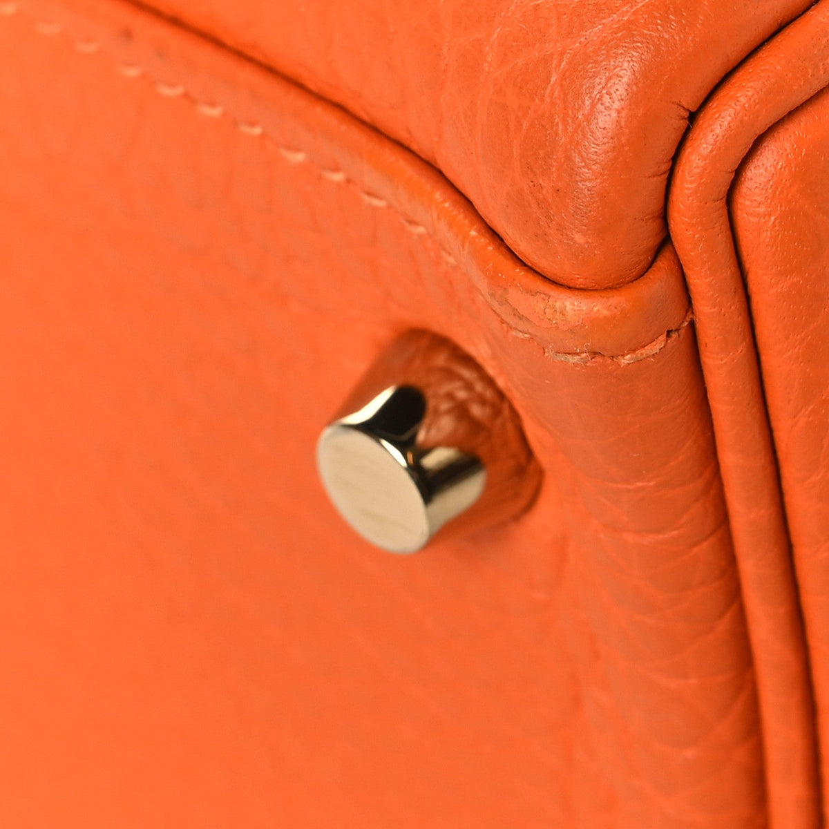 Taurillon Clemence Kelly Retourne 35 Orange product image 12, provided for visual reference and product detail review