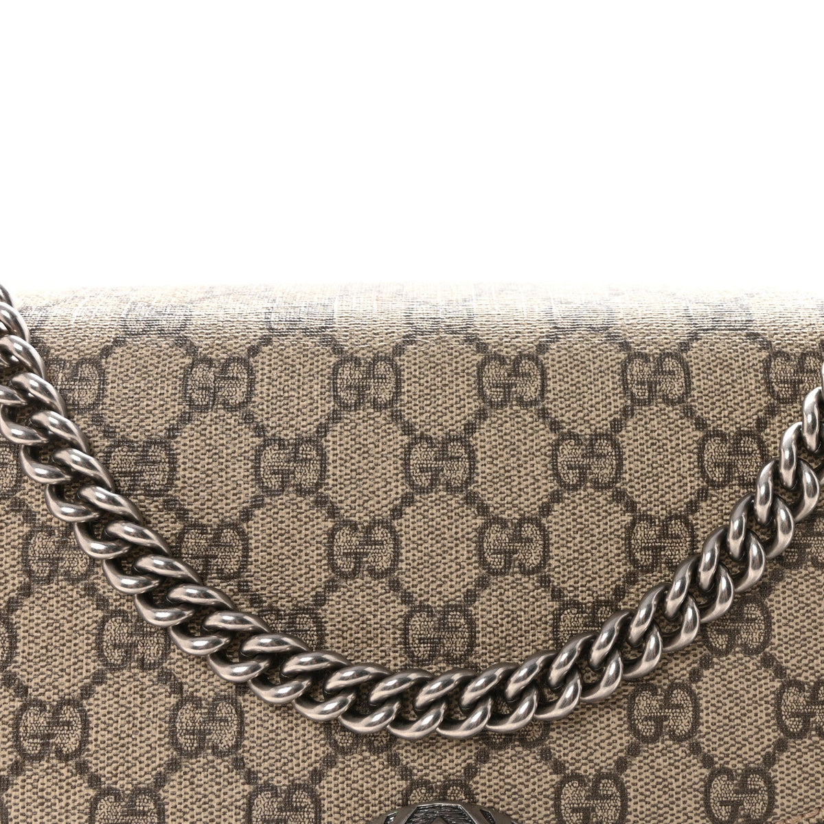 GG Supreme Monogram Medium Dionysus Shoulder Bag Taupe product image 8, provided for visual reference and product detail