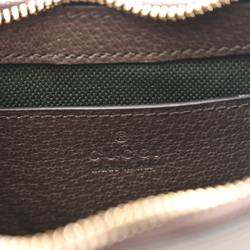 GG Supreme Monogram Textured Dollar Calfskin Web Mini Ophidia Shoulder Bag Beige Ebony New Acero product image 5, provided