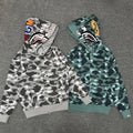 Bape Hoodie Zip-Up Cardigan Two-Hooded Hoodie product image 1, provided for visual reference and product detail review