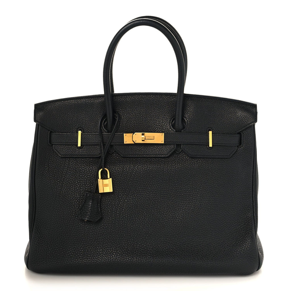 Togo Birkin 35 Black product image 1, provided for visual reference and product detail review