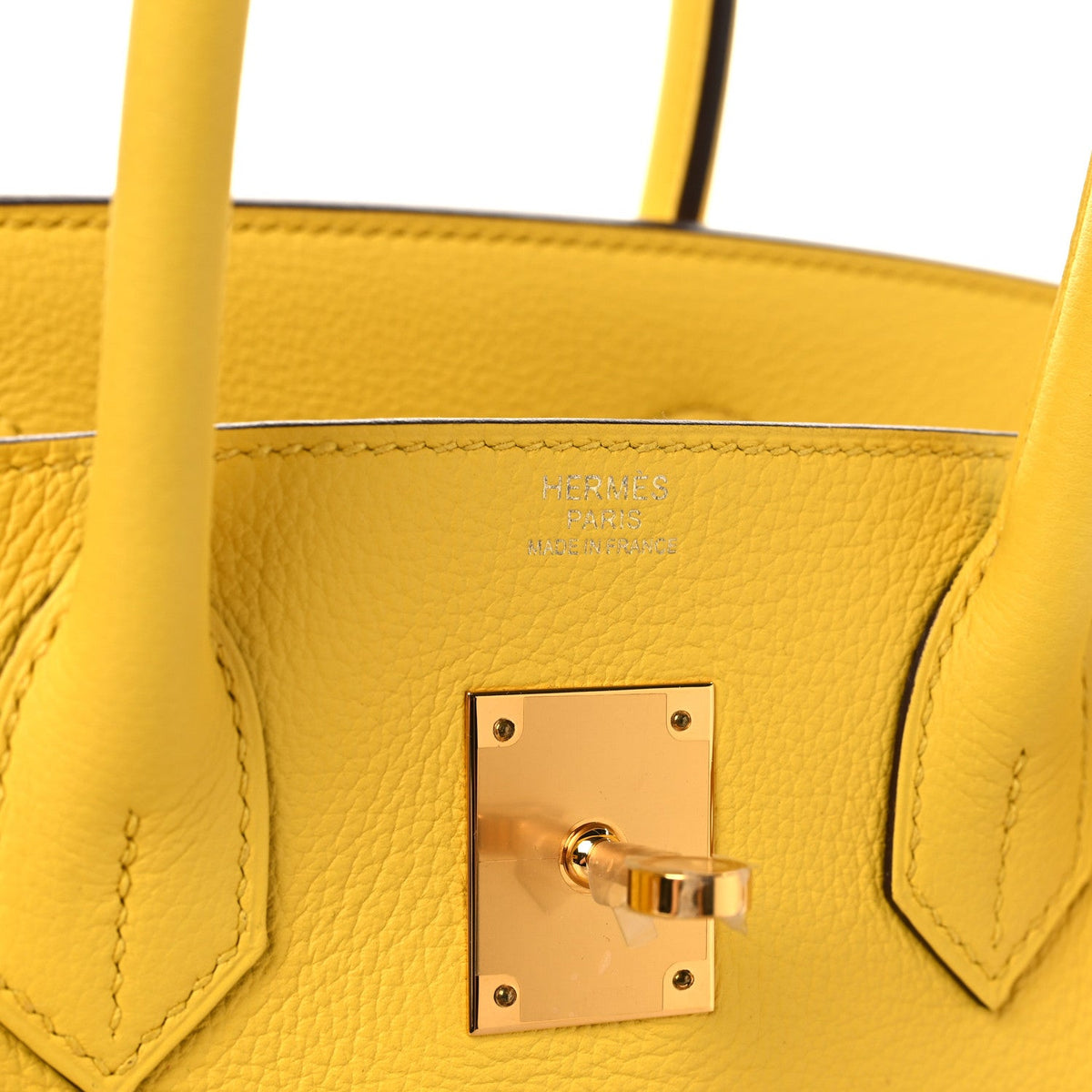 Togo Birkin 30 Jaune Citron product image 5, provided for visual reference and product detail review