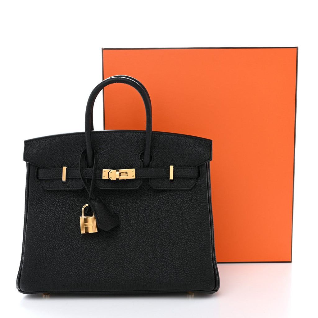 Togo Birkin 25 Black product image 10, provided for visual reference and product detail review