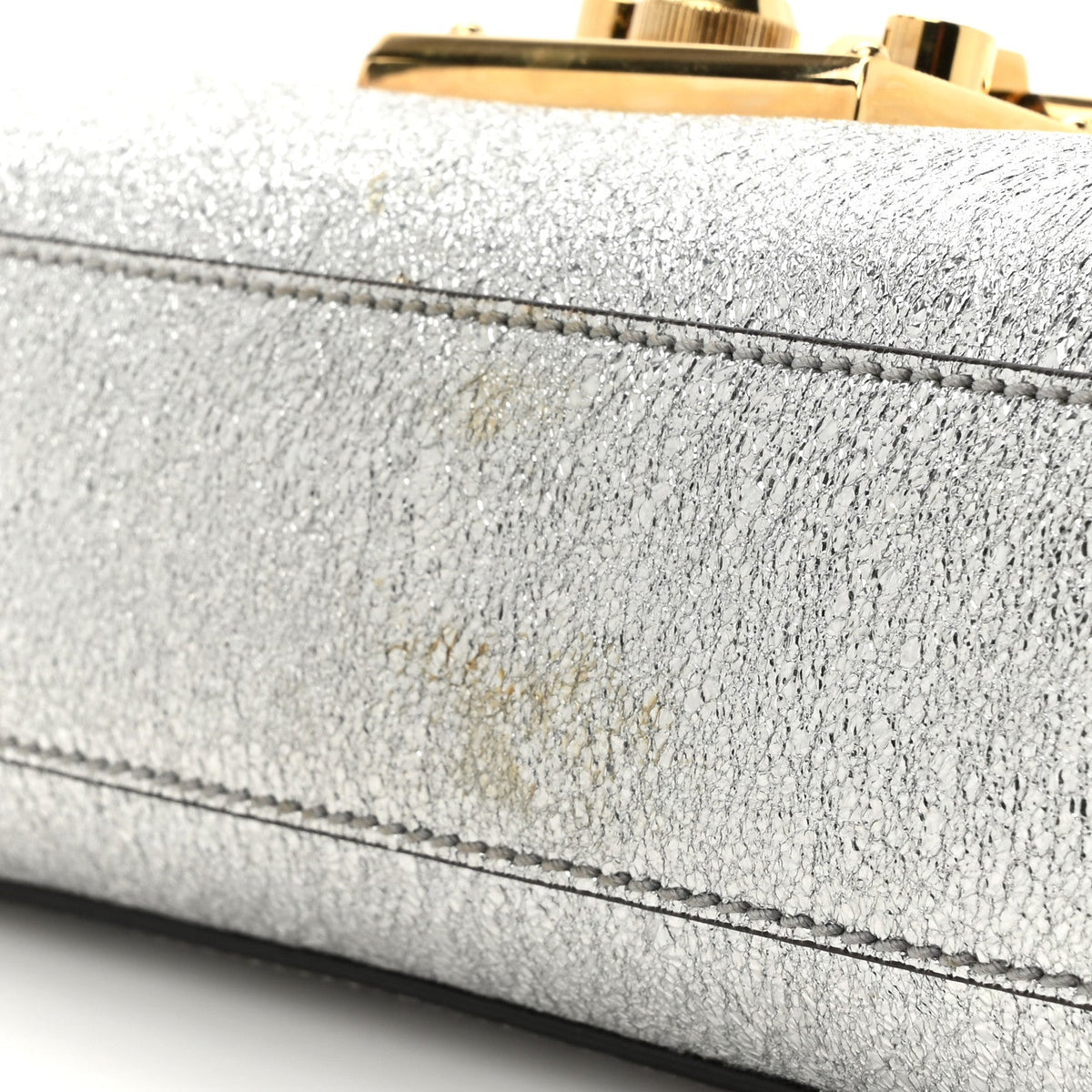 Galassia Small Padlock Shoulder Bag Argento product image 11, provided for visual reference and product detail review