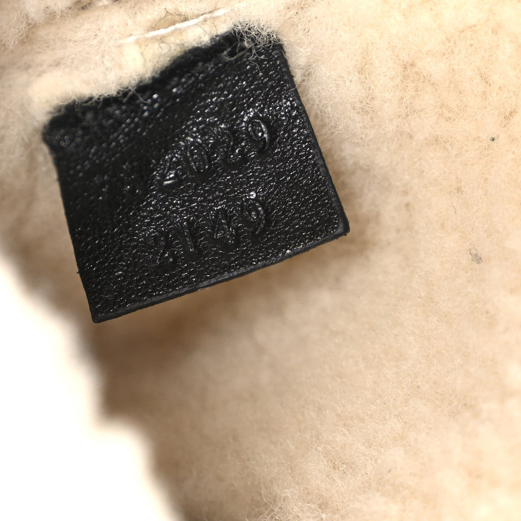 Sakai Be Green Calfskin Shearling Mini Dionysus Top Handle Bag Black product image 7, provided for visual reference and