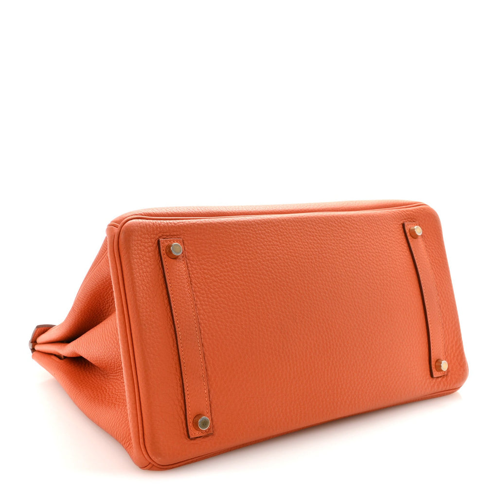 Togo Birkin 35 Orange product image 4, provided for visual reference and product detail review