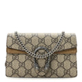 GG Supreme Monogram Super Mini Dionysus Shoulder Bag Taupe product image 1, provided for visual reference and product detail