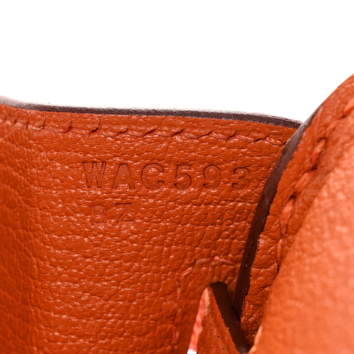 Togo Birkin 25 Orange product image 7, provided for visual reference and product detail review