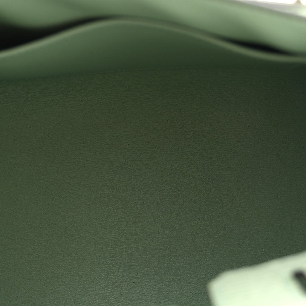 Matte Alligator Birkin Sellier 25 Vert D'eau product image 5, provided for visual reference and product detail review