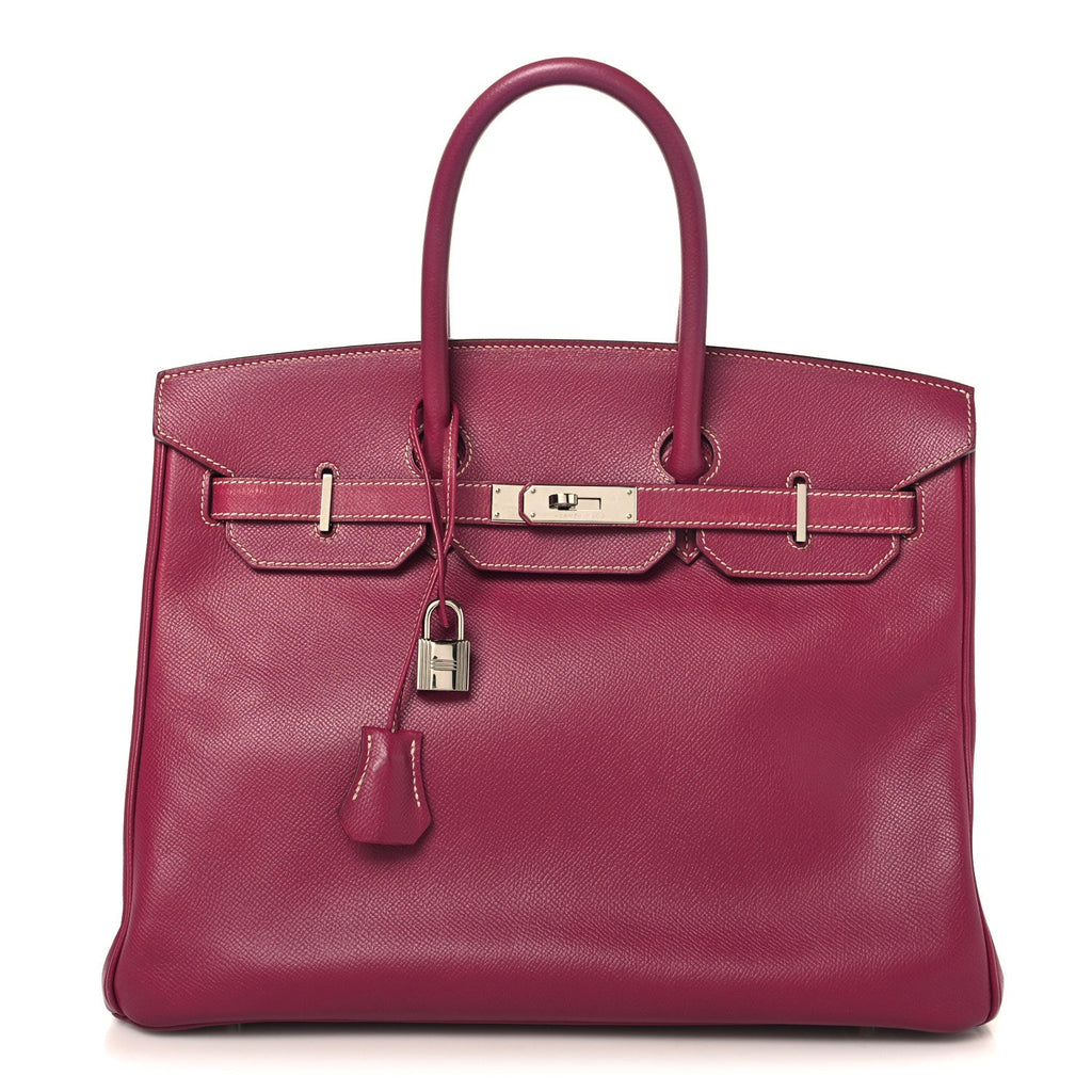 Epsom Candy Birkin 35 Tosca Rose Tyrien product image 1, provided for visual reference and product detail review