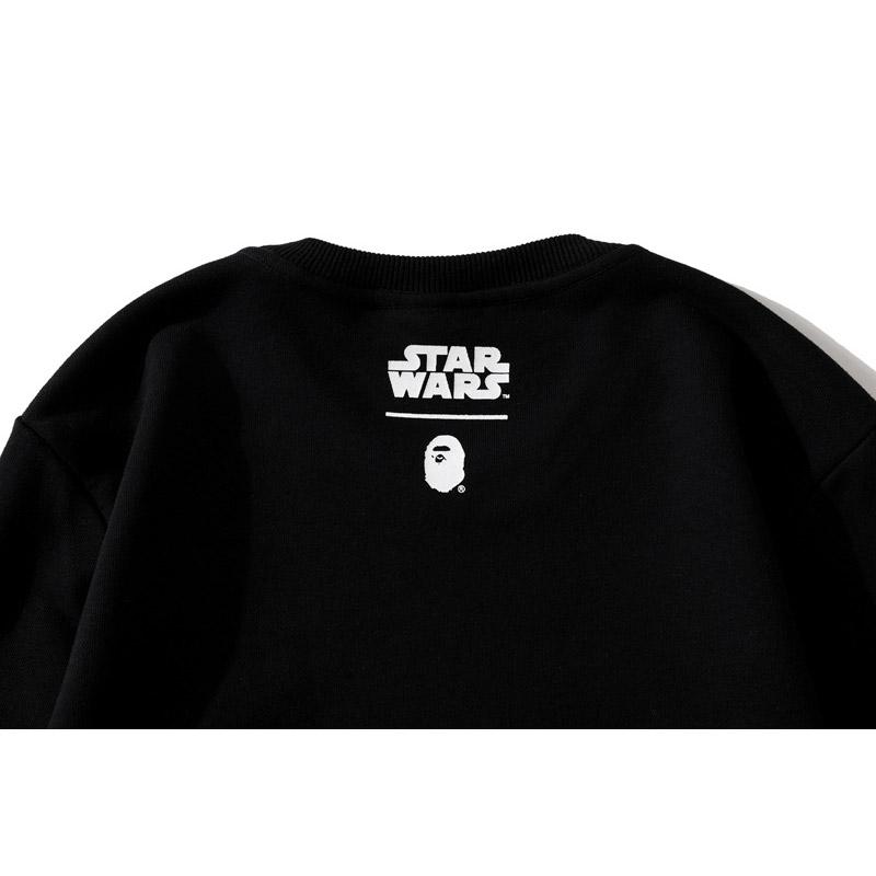 Bathing Ape Sweatshirts Ape Head and Star Wars White Warrior Loose Casual Couple Pullover Sweatshirt product image 6,