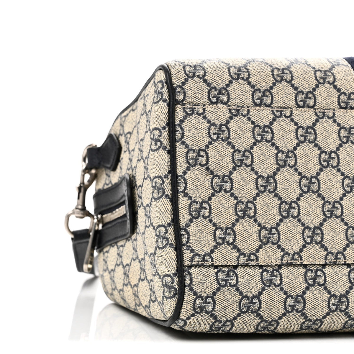 GG Supreme Monogram Web Medium Ophidia Top Handle Bag Beige Blue product image 9, provided for visual reference and product